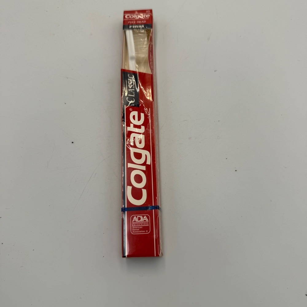 Vintage 70s 80s Colgate Classic Full Head Firm Toothbrush 40 New Sealed